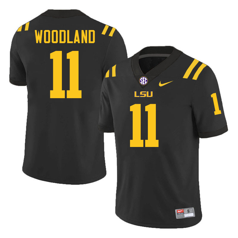 #11 PJ Woodland LSU Tigers Jersey,Louisiana State University Tigers Football Jersey-Black